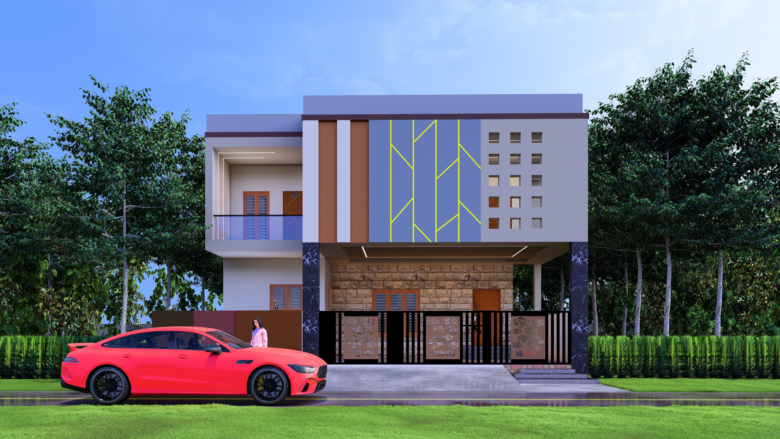 Multi-Storey Villa Elevation